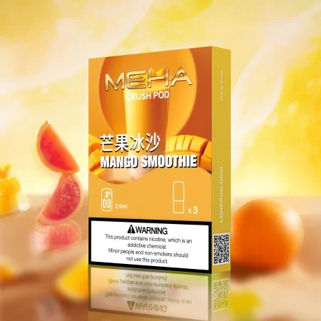 【芒果冰沙】MEHA 五代煙彈推薦｜魅嗨迷戀系列 Crush Pod 2.5ml 3入裝