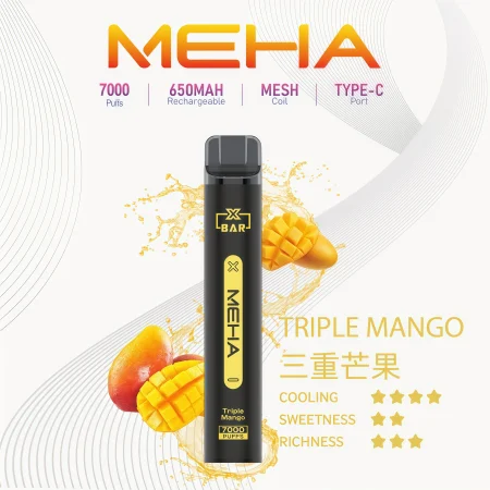 MEHA Xbar 三重芒果拋棄式｜7000口・650mAh