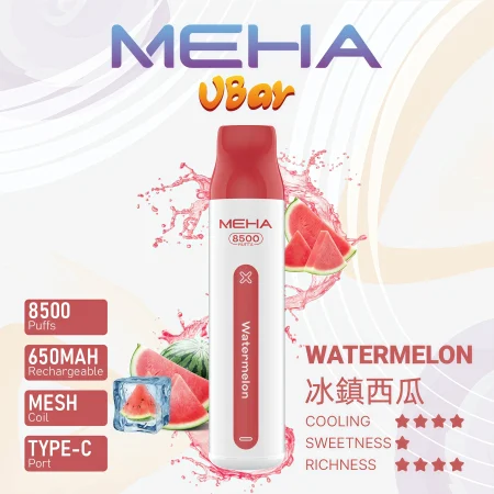 MEHA VBar 冰鎮西瓜拋棄式｜8500口・650mAh