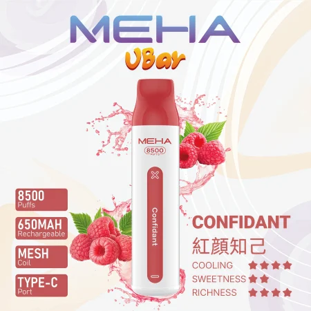 MEHA VBar 紅顏知己拋棄式｜8500口・650mAh
