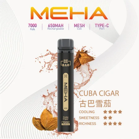 【古巴雪茄】MEHA 7000口拋棄式 魅嗨小黑條一次性 買十送一